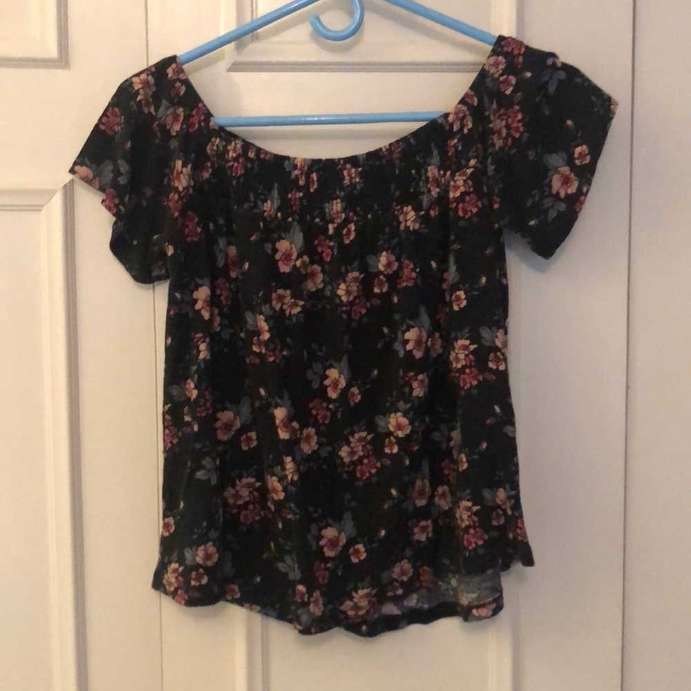 Floral off the shoulder top